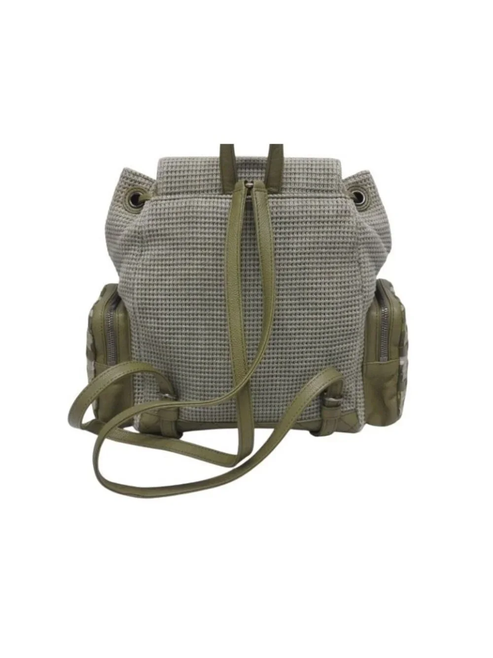 Chanel Backpack CC Logo Cuban Pocket Tweed Canvas Cruise Collection